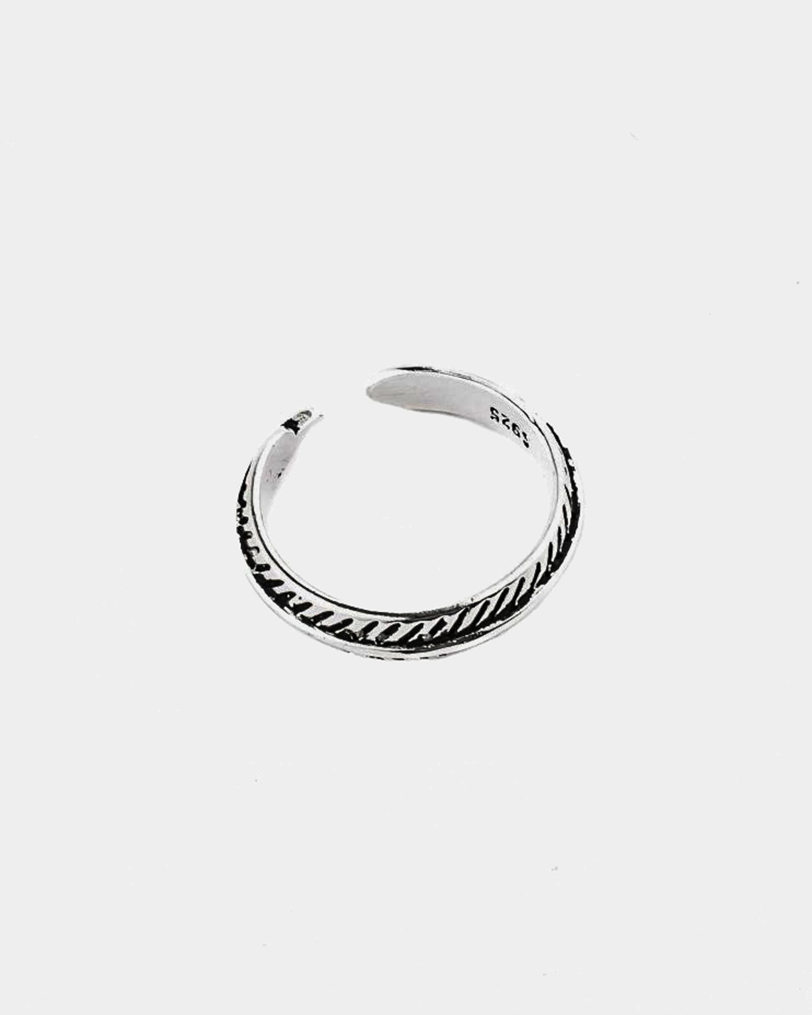 Feather Slim - Anillo de Plata 925 - Joyeria Unisexo de Plata 925 Online - Dicci