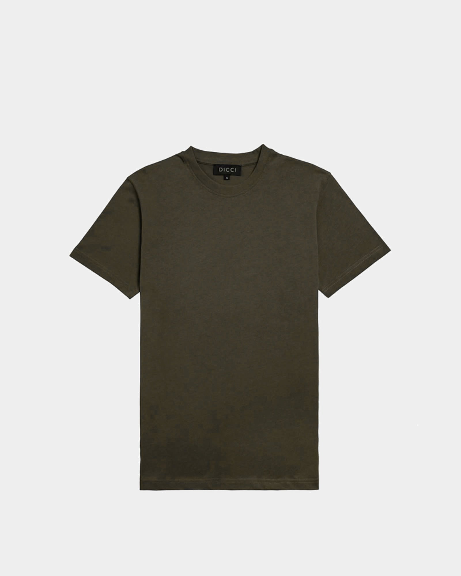 Basic Khaki T-shirt - Basic Regular T-shirt - Dicci