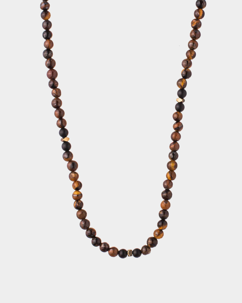 New York - Brown Beaded Necklace 'New York' - Online Unissex Jewelry - Dicci