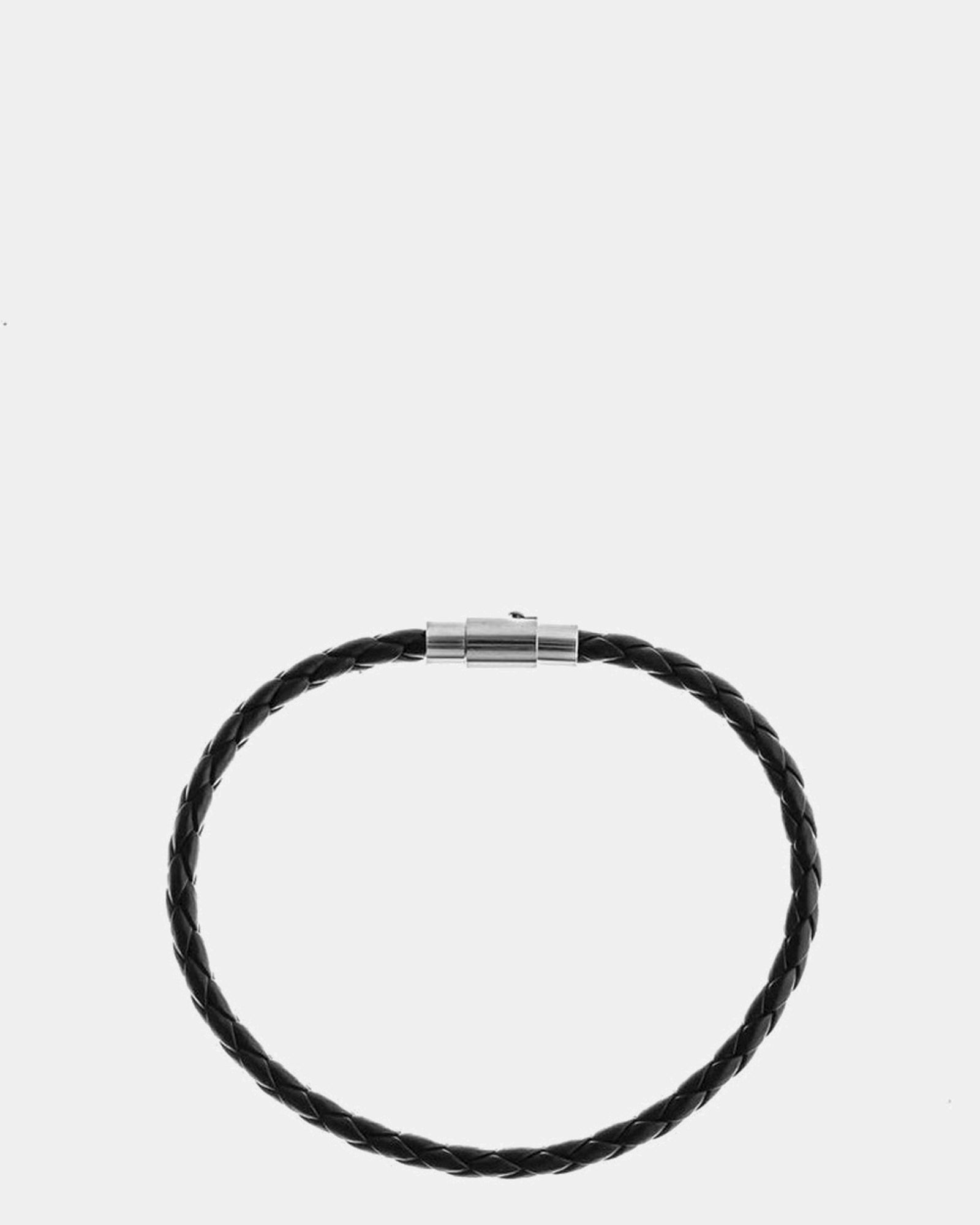 Ko Tao - Black Braided Leather Bracelet Ko Tao - Leather Bracelet - Online Unissex Jewelry - Dicci