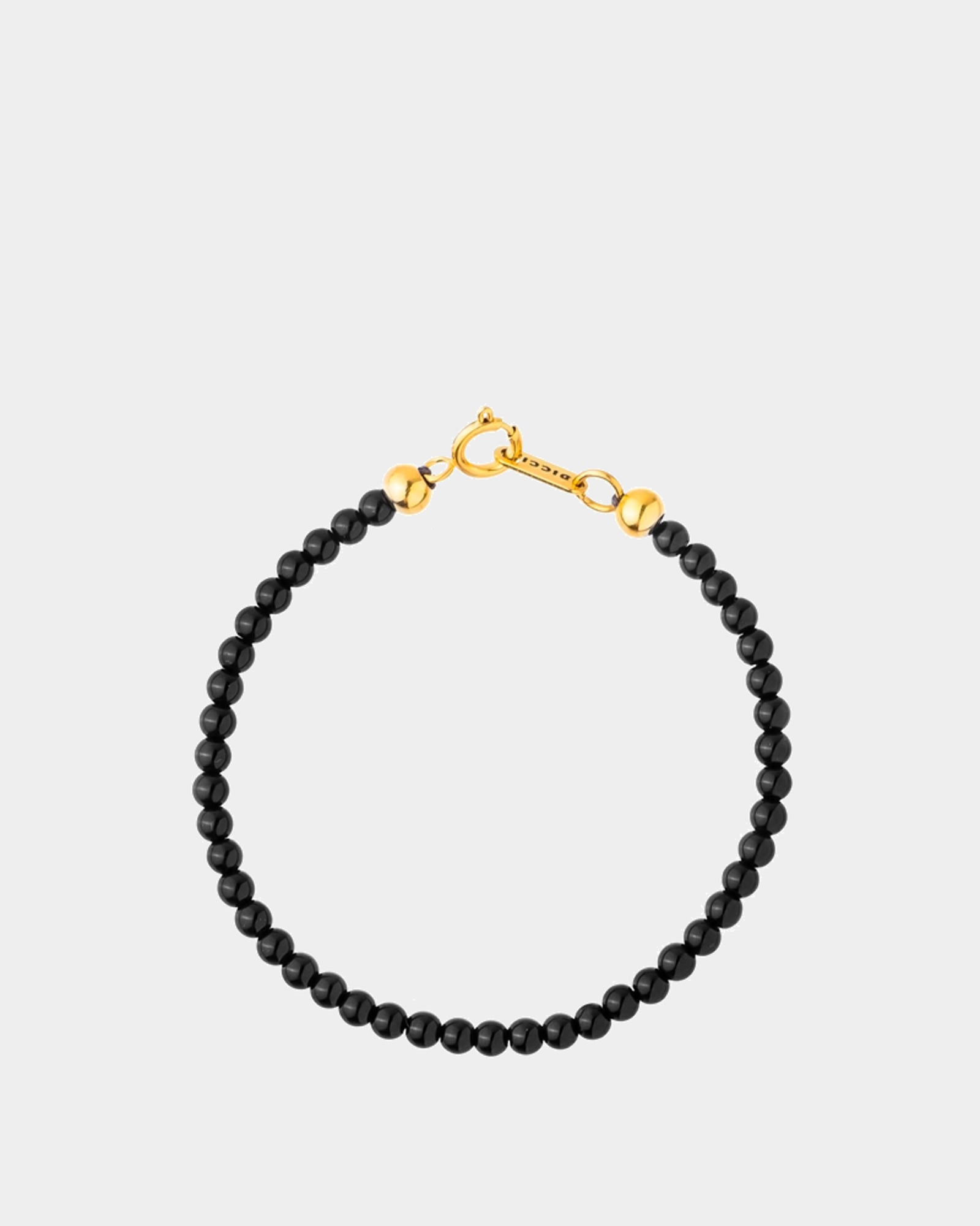 Black Onyx Stone Bracelet 4mm - Jewelry Online - Dicci
