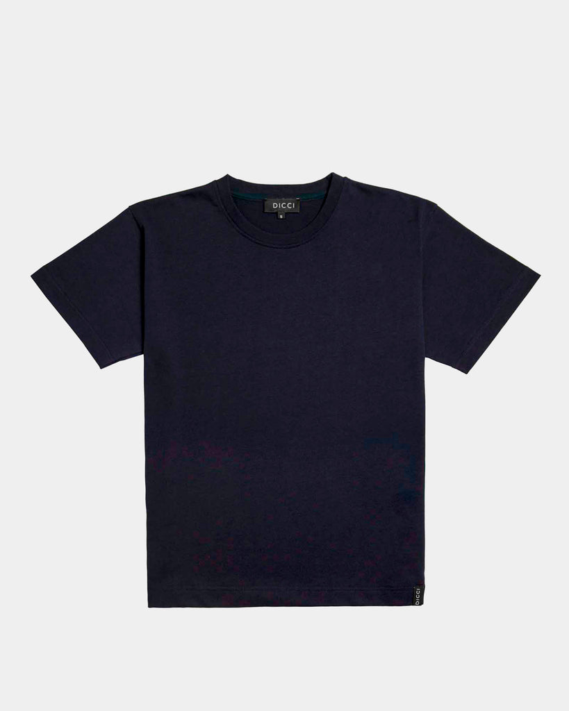 Blue oversize t-shirt - basic oversize t-shirt - online clothing - Dicci
