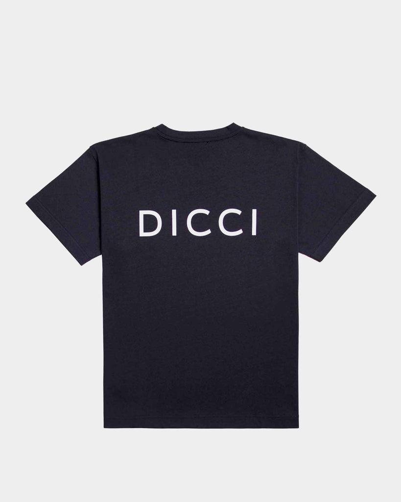Blue Oversize T-shirt with Dicci Stamped Logo on the back - Basic Dicci T-shirts Oversize style - Dicci
