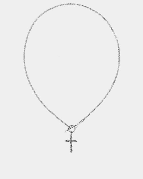 Stainless Steel Necklace Boho Twisted Cross - Online jewelry Dicci