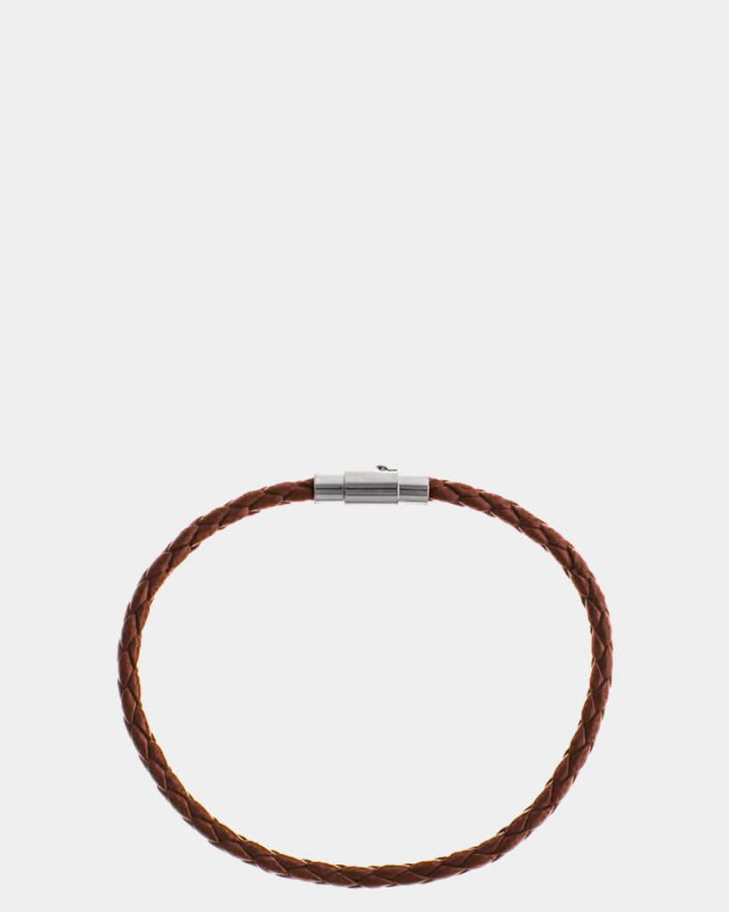 Ko Tao - Braided Leather Bracelet in Brown - Leather Bracelet - Online Unissex Jewelry - Dicci