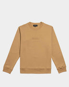 Sudadera color camel con logotipo en relieve - Ropa unisex - Dicci