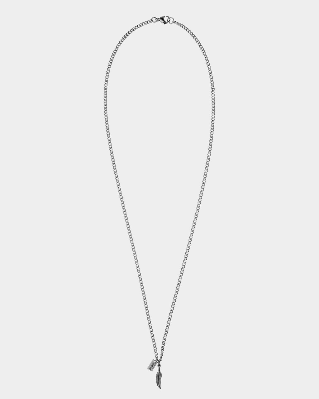 Collar de Acero Inoxidable 'Pluma' - Collares de Acero - Dicci