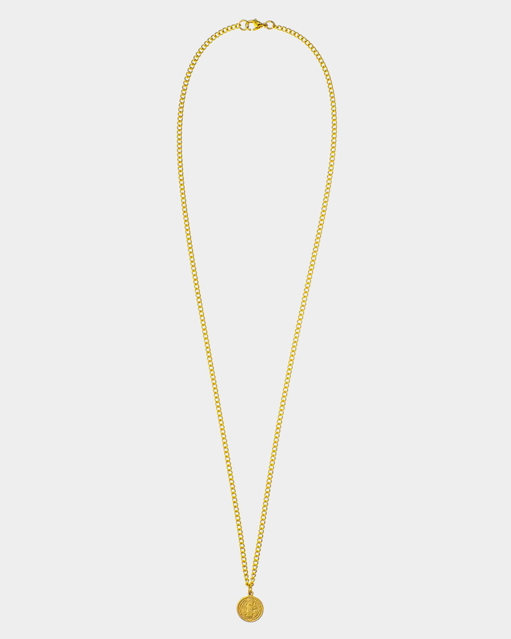 Collar de San Benito - Collar de Acero Inoxidable Dorado con Colgante de 'San Benito' - Joyería Unisexo Online - Dicci