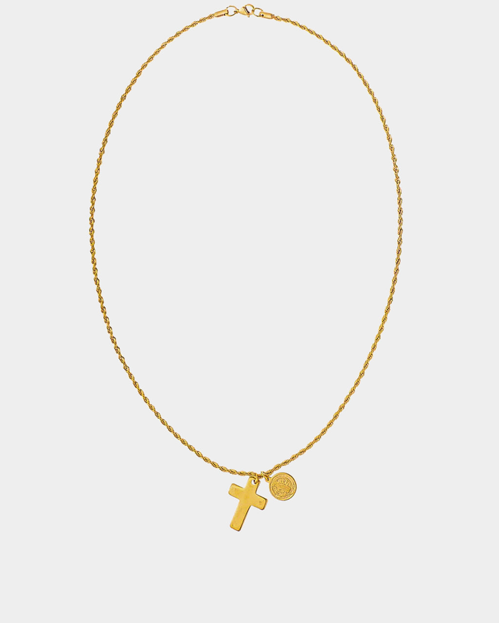 Collar Acero Dorado 'Benediction' - Collares hombre mujer - Joyería Online - Dicci