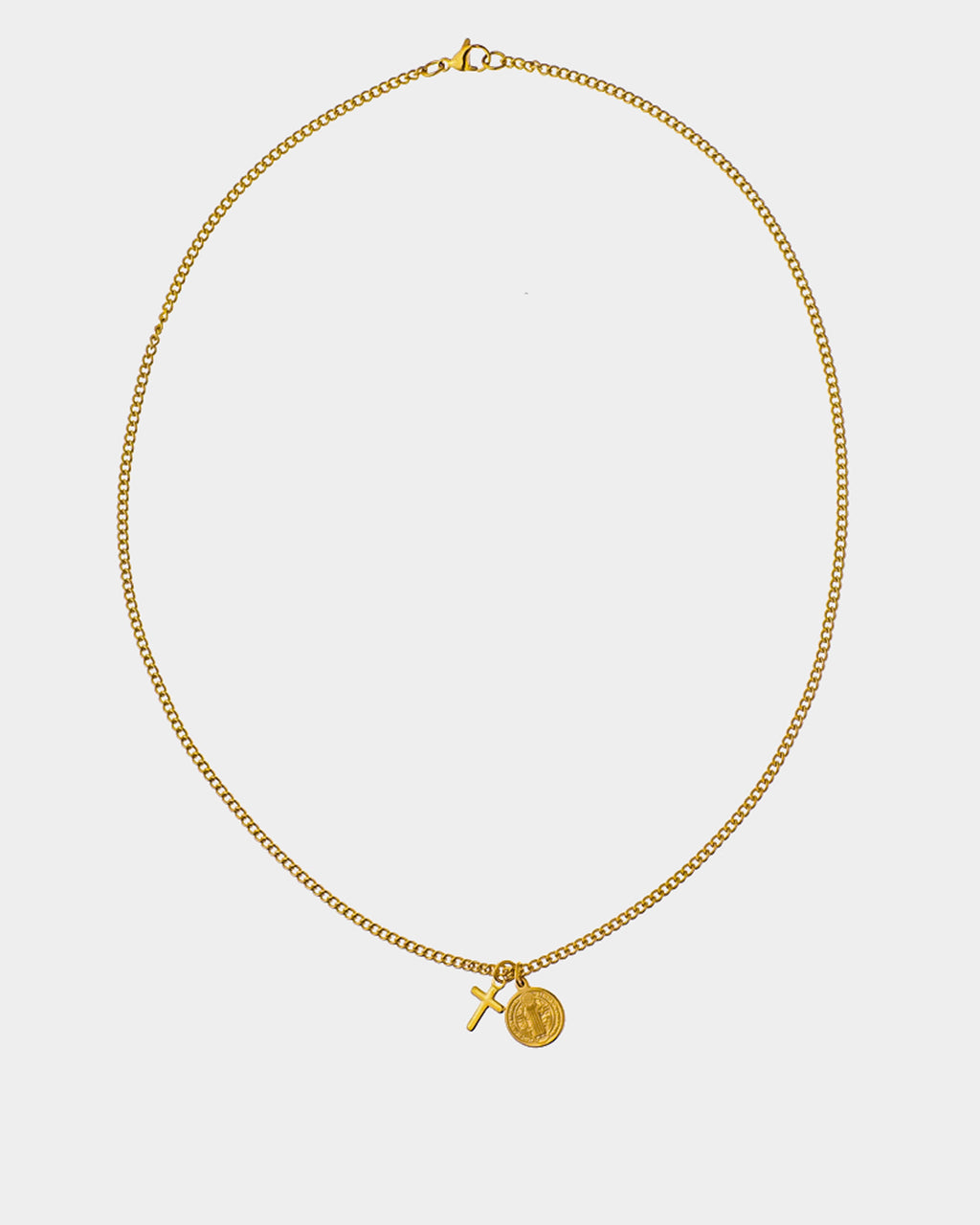 Mykonos Thin - Collar dorado de acero- Joyería Unissexo Online - Dicci