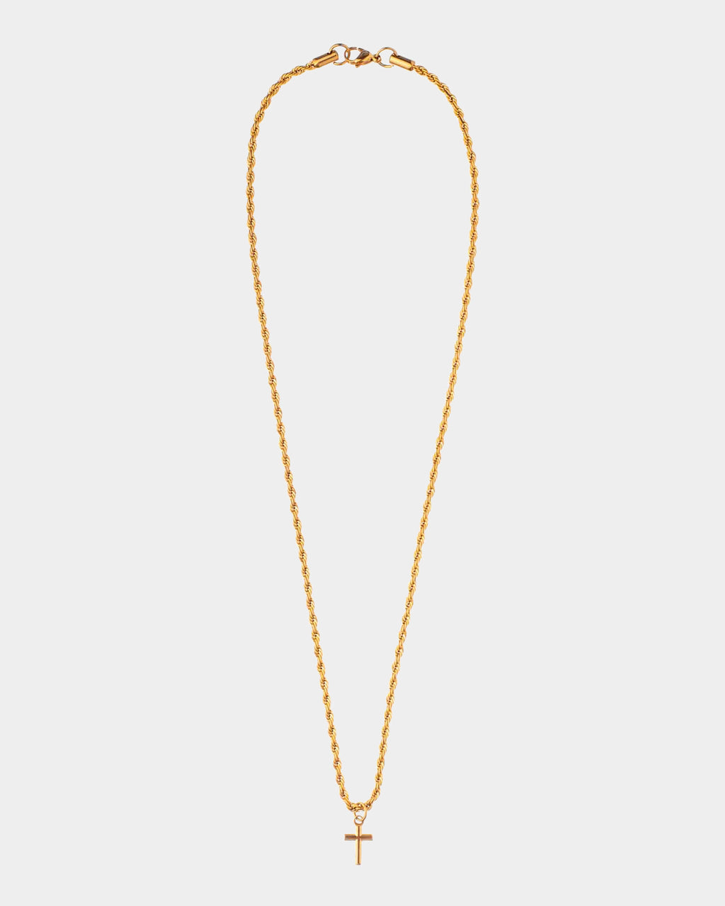 Collar de Acero Inoxidable Santa Cruz - Accesorios Dorados - Joyería Unisexo Online - Dicci