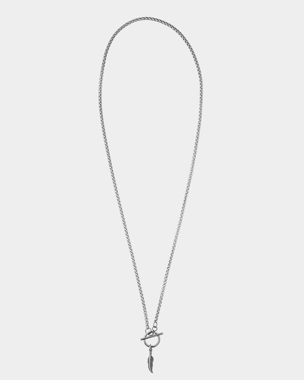Collar de acero inoxidable 'Boho Feather' - Tienda Online - Dicci