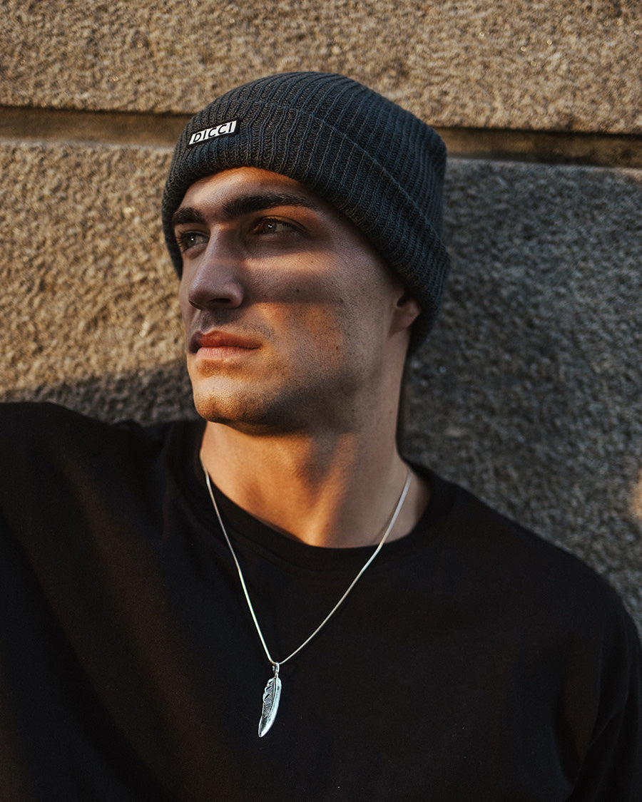 Canalé - Gorro Cinzento Dicci - Estilo Pescador - Acessórios Unissexo Online - Dicci