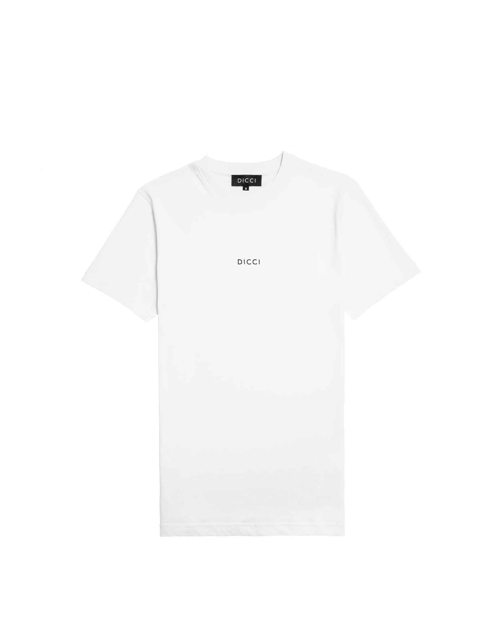 Dicci white T-shirt - Basic white T-shirt - Online Unissex Clothing - Dicci