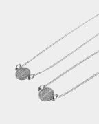 silver Escapulario de acero inoxidable - Escapulario San Benito - joyería unisexo online - Dicci