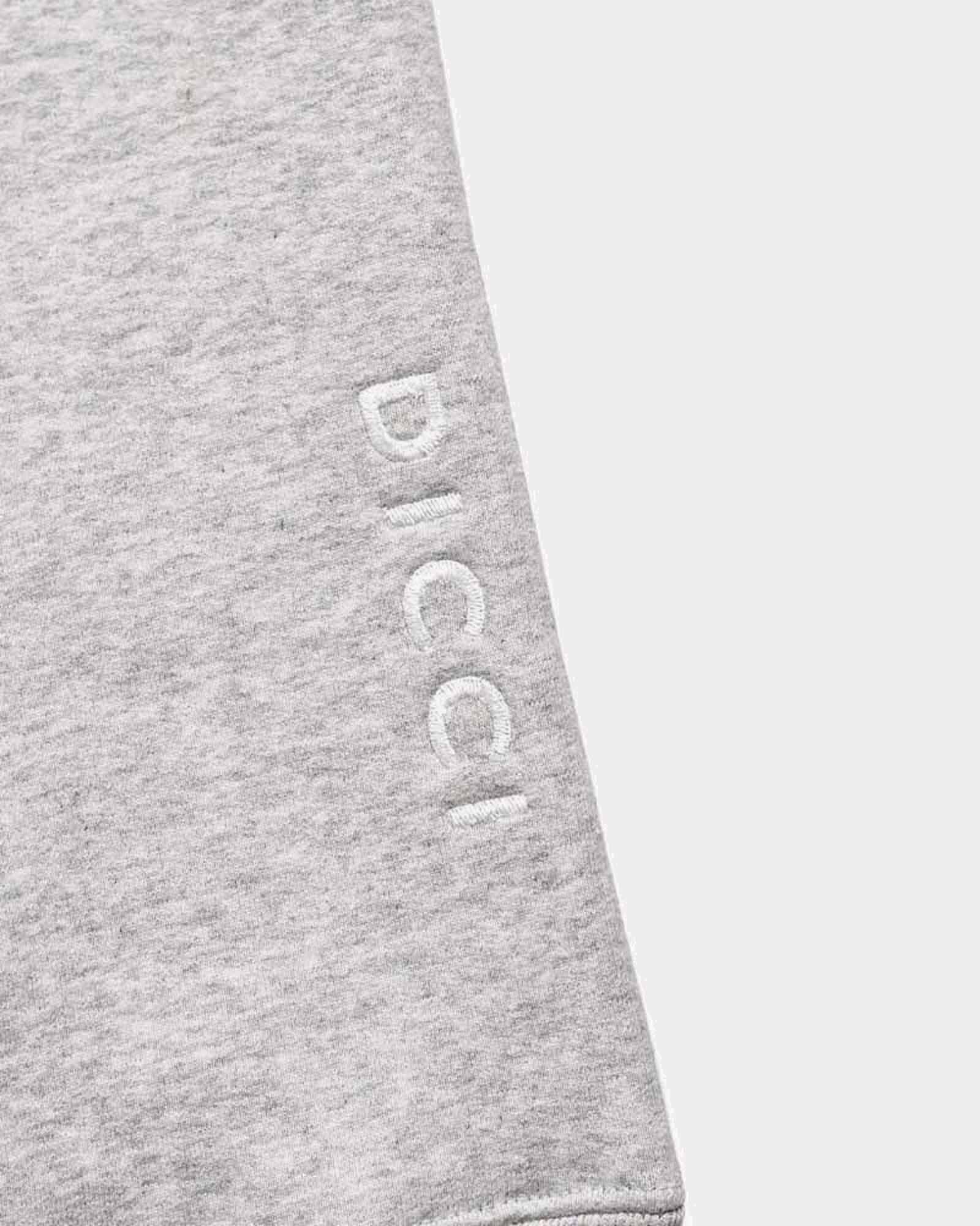 Felpa grigia con logo ricamato - Regular Fit- Abbigliamento Unisex Online - Dicci