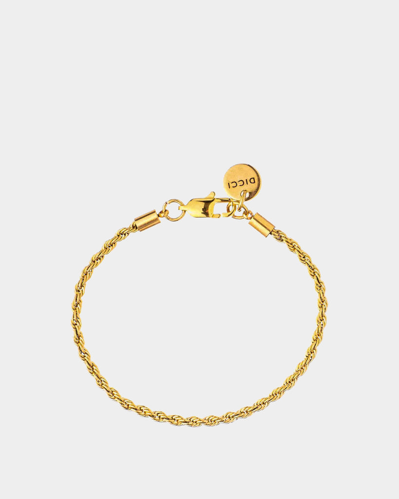 Paloma - Golden Braided Bracelet 'Paloma' - Stainless Steel Bracelet - Online Unissex Jewelry - Dicci