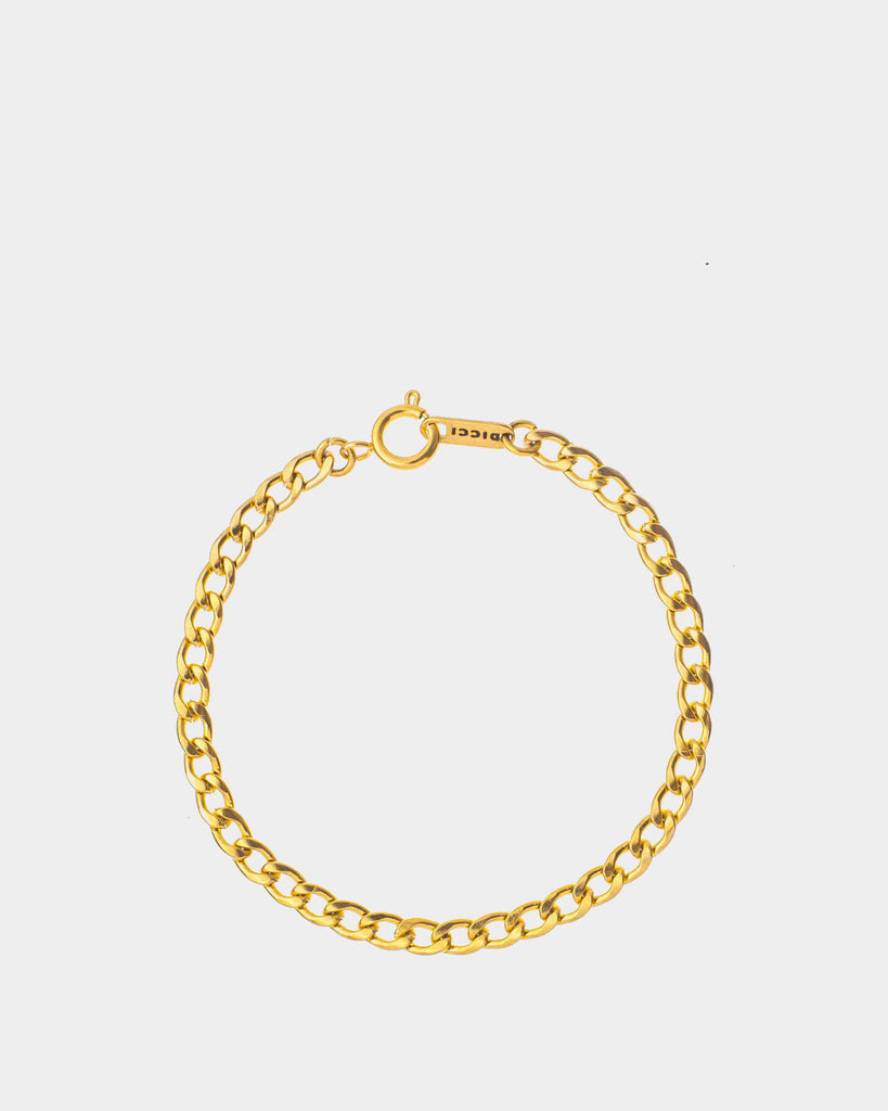 Minsk - Golden Stainless Steel Bracelet 1*1 - Online Unissex Jewelry - Dicci
