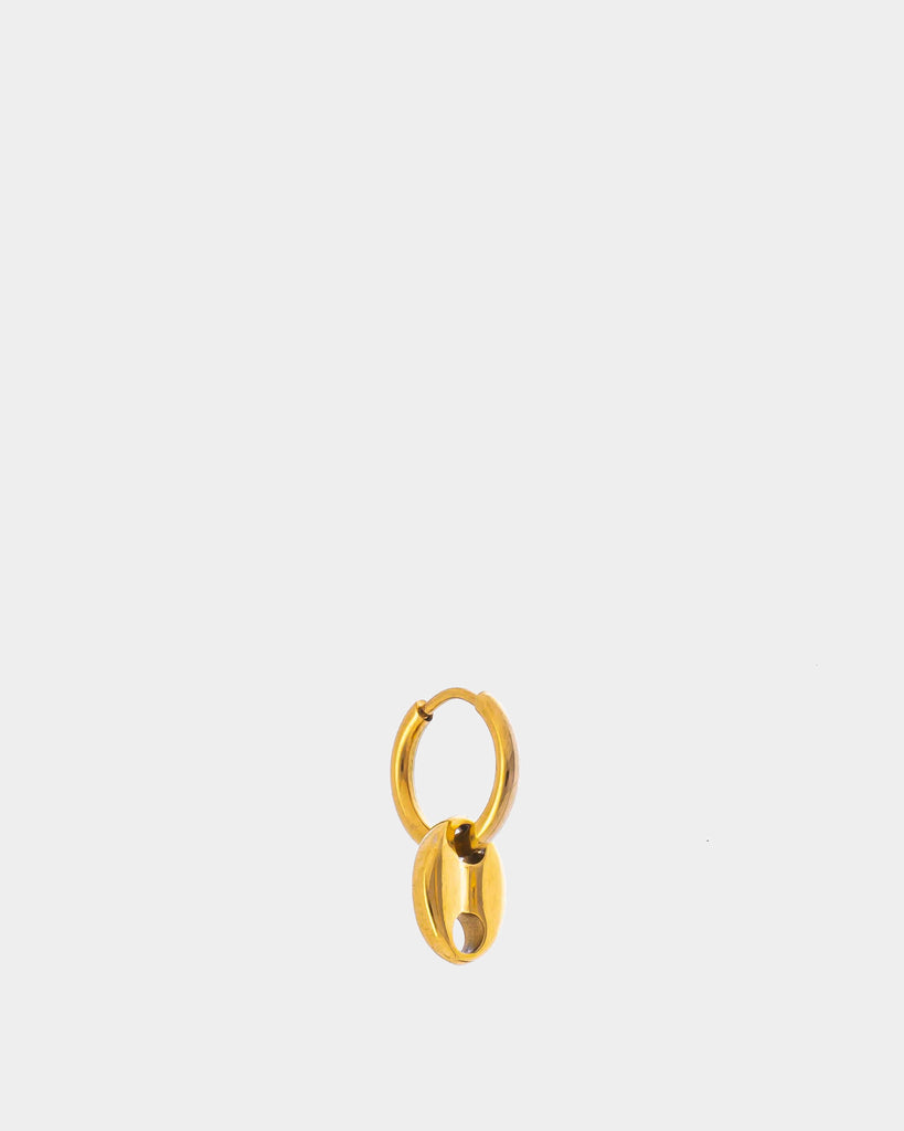 Coffee Bean Earring - Golden Stainless Steel Earring - Online jewelry - Dicci