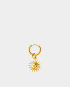 Golden Stainless Steel Earring Sun - Golden Earring - Online Unissex Jewelry - Dicci