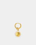 Golden Stainless Steel Earring Sun - Golden Earring - Online Unissex Jewelry - Dicci