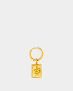 Golden Steel Earring Crawling Snake - Steel Earrings - Online Jewelry - Dicci