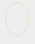 Golden Steel Necklace 'Pearl Drop'- Pendant Necklace - Online Unissex Jewelry - Dicci