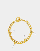 Matira - Golden Steel and Pearl Bracelet 11 'Matira' - Online Unissex Bracelets - Dicci
