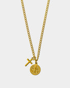 Mykonos Thin - Golden steel necklace 'Mykonos Thin' - Steel Necklaces - Online Unissex Jewelry - Dicci