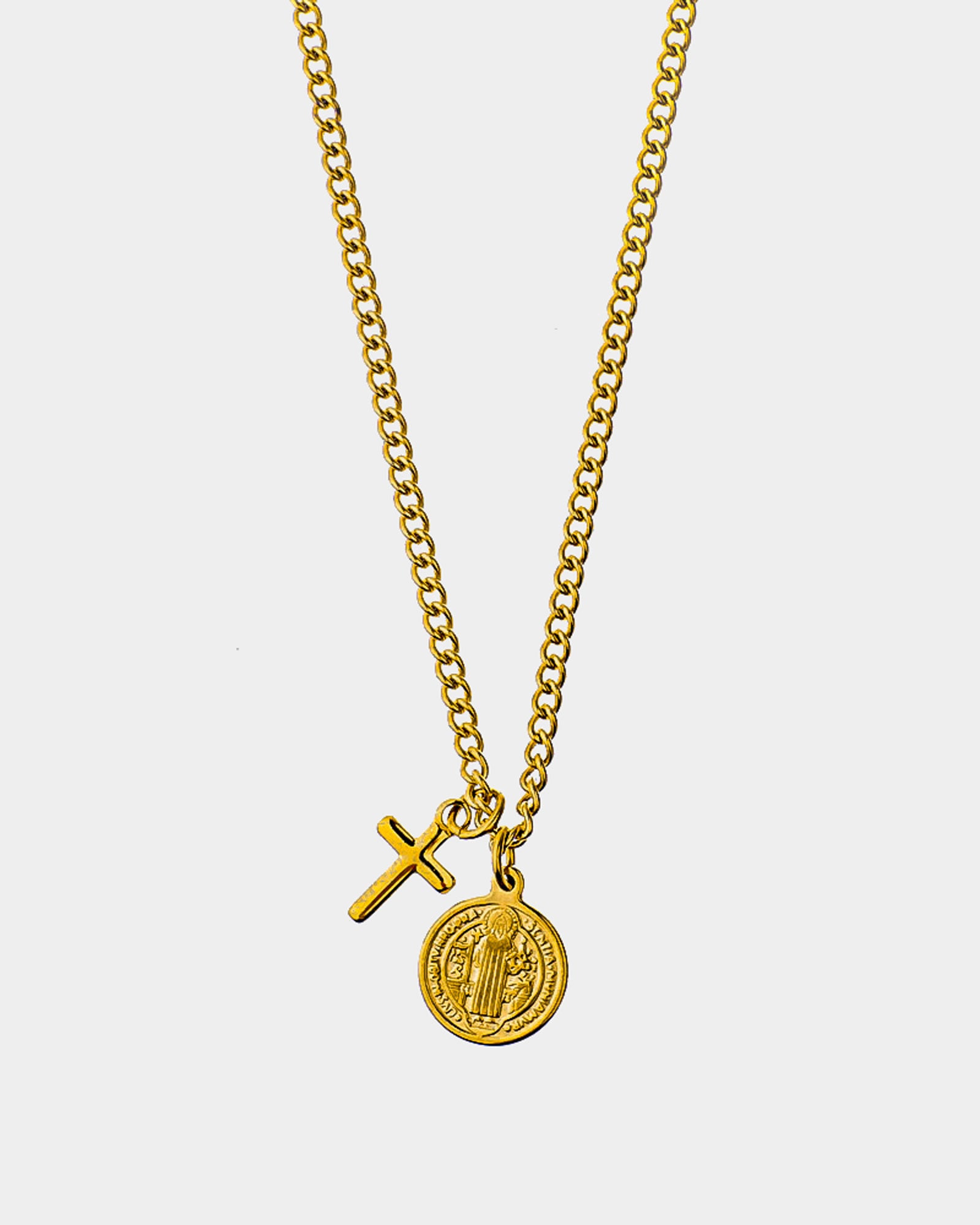 Mykonos Thin - Golden steel necklace- Online Unissex Jewelry - Dicci