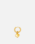   New in Heart - Golden Stainless Steel Earring - Online Unissex Jewelry - Dicci