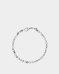 Silver Howlite Bracelet 4mm - Natural Stone Bracelet - Unisex Jewelry Online - Dicci
