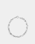 Silver Howlite Bracelet 6mm - Natural Stone Bracelet - Online Unisex Jewelry - Dicci