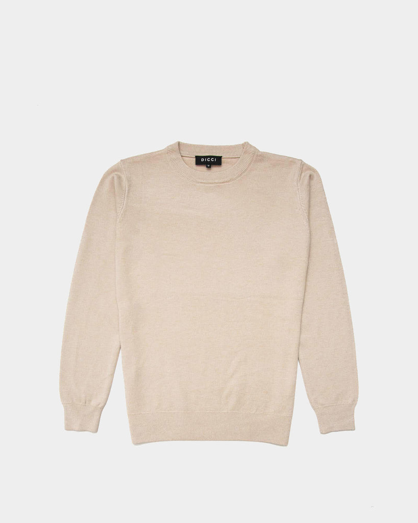 Knit Sweatshirt in Beige - Sweatshirt Collection - Online Unissex Clothing - Dicci