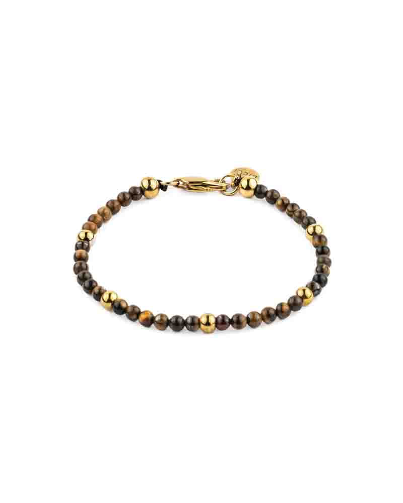 Corvo - Pulseira de Pedras Naturais Castanhas - Joias Online - Dicci