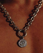 silver Occhio della Provvidenza - Collana a catena in acciaio inossidabile - Dicci
