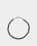 Silver Tiger Eye Bracelet 4mm - Natural Stone Bracelet - Unisex Jewelry Online - Dicci