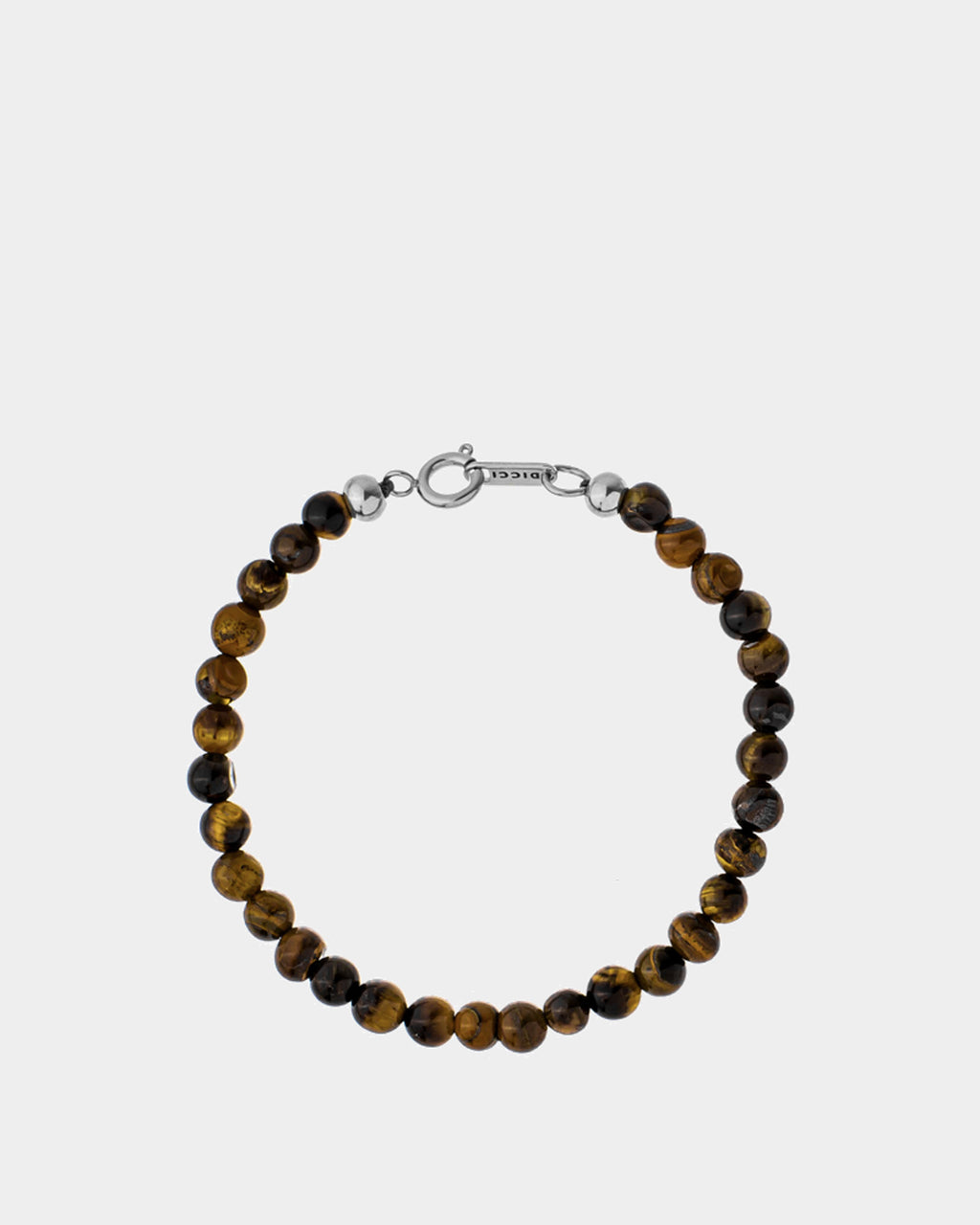 Silver Tiger Eye Bracelet 6mm - Natural Stone Bracelet - Unisex Jewelry Online - Dicci