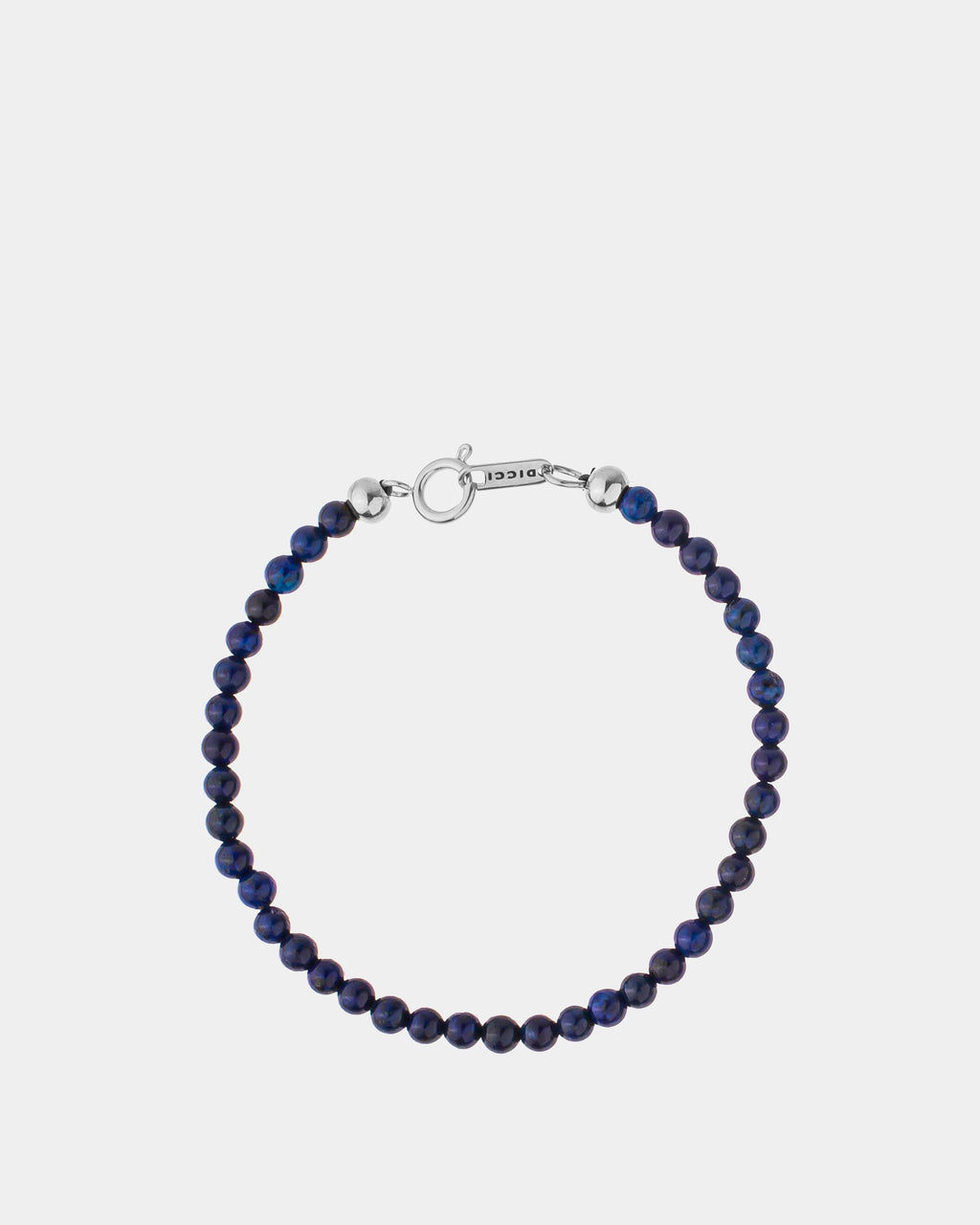 Silver Lapis Lazuli Bracelet 4mm - Natural Stones Bracelets - Online Unisex Jewelry - Dicci