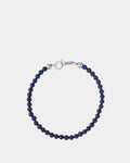 Silver Lapis Lazuli Bracelet 4mm - Natural Stones Bracelets - Online Unisex Jewelry - Dicci