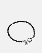 Formosa - Pulsera de Piedras Naturales - piedras de ónix negro y piedras de lapislázuli, con un cierre de acero inoxidable - Joyería Unisex Online - Dicci