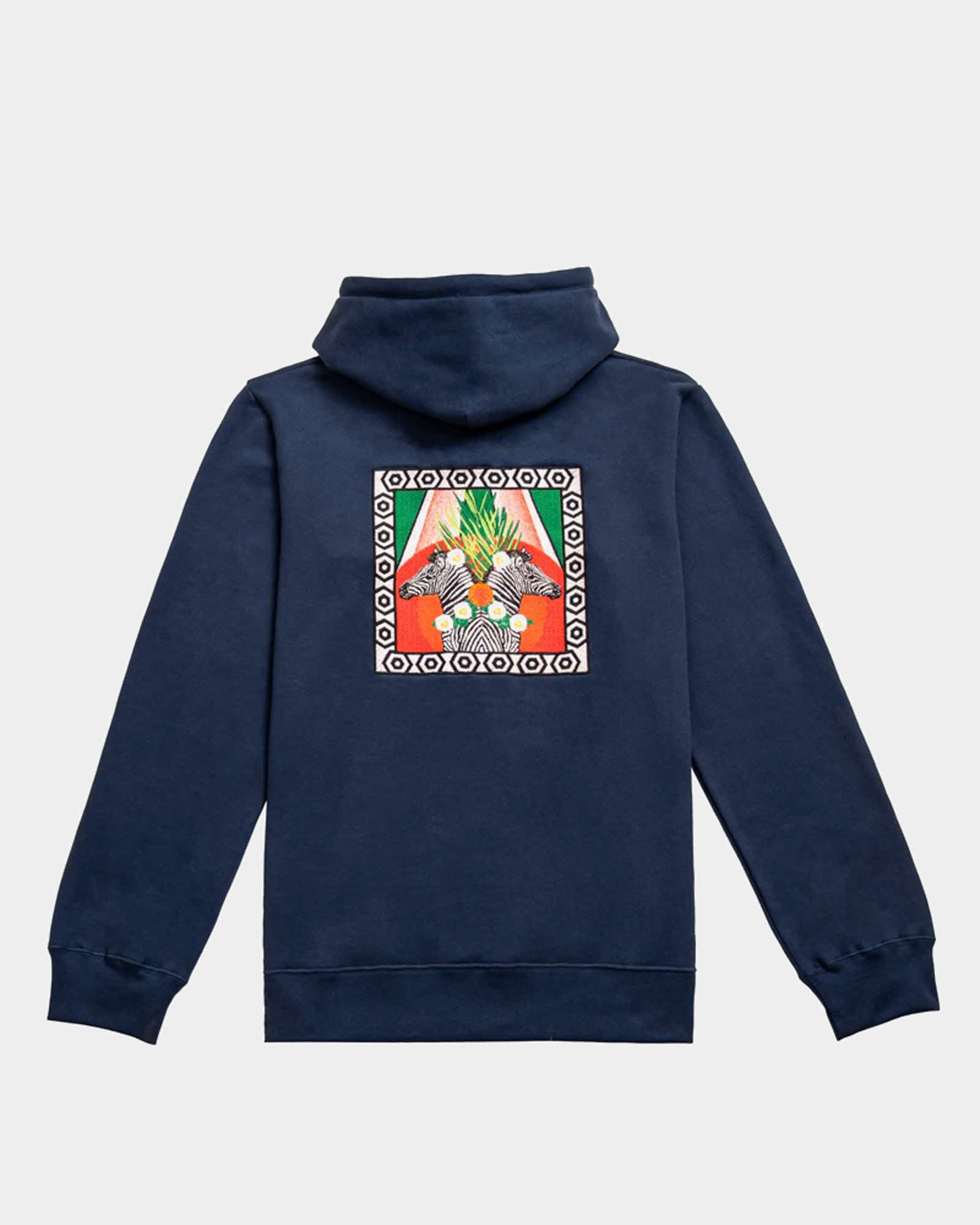 Sudadera con Capucha Azul Cebra Sudaderas de Algod n DICCI