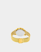 Chronometer - Relógio c/ mostrador azul com bracelete dourada - Joias Online - Dicci