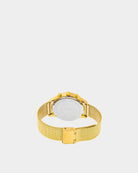 Orologio cronometro - Quadrante nero con bracciale in oro - Gioielli Online - Dicci