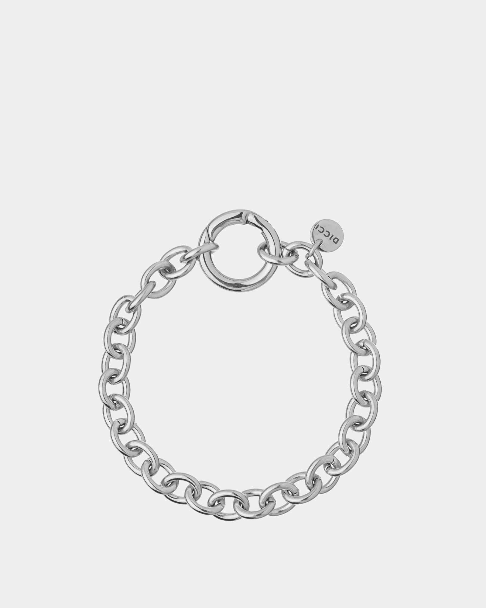 Ring Bracelet - Silver Stainless Steel - Online Unissex Jewelry - Dicci