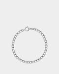  Silver Stainless Steel Bracelet 1*1 - Online Unissex Jewelry - Dicci