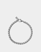 Pulsera de acero inoxidable plateado - Joyería unisex en línea - Dicci