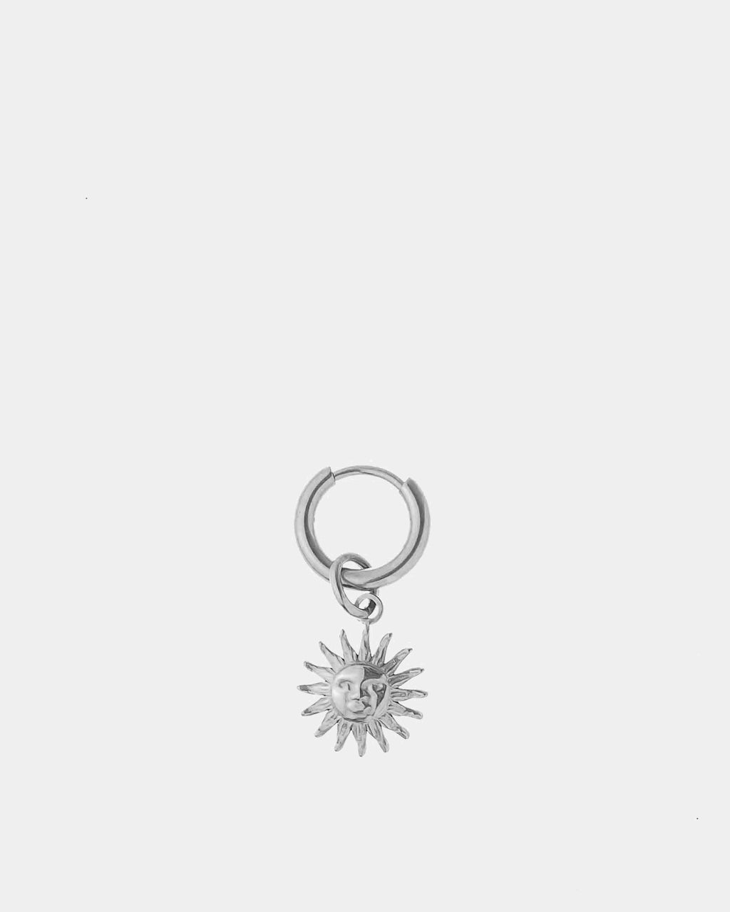 Sun Earring - Stainless Steel Earring with pendant 'Sun' - Unissex Jewelry Online - Dicci