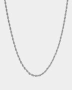Silver Rope Chain Stainless Steel