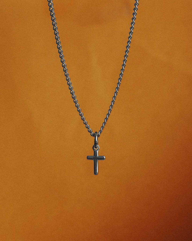 Stainless Steel Necklace 'Caprera' - Necklace with cross pendant - Buy Online Necklace - Dicci